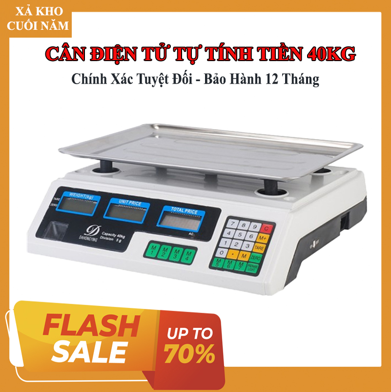 Cân điện tử tính tiền KAW 40KG -2 mặt chính xác tiện lợi